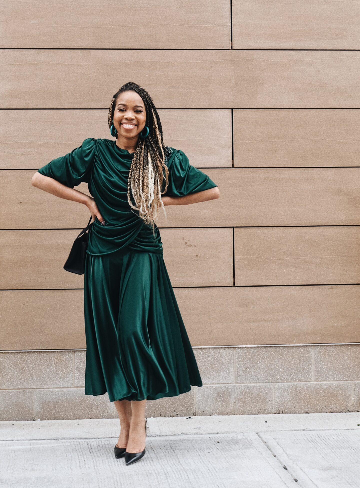 Spring Edit: How to Style a Green Silk Vintage Dress