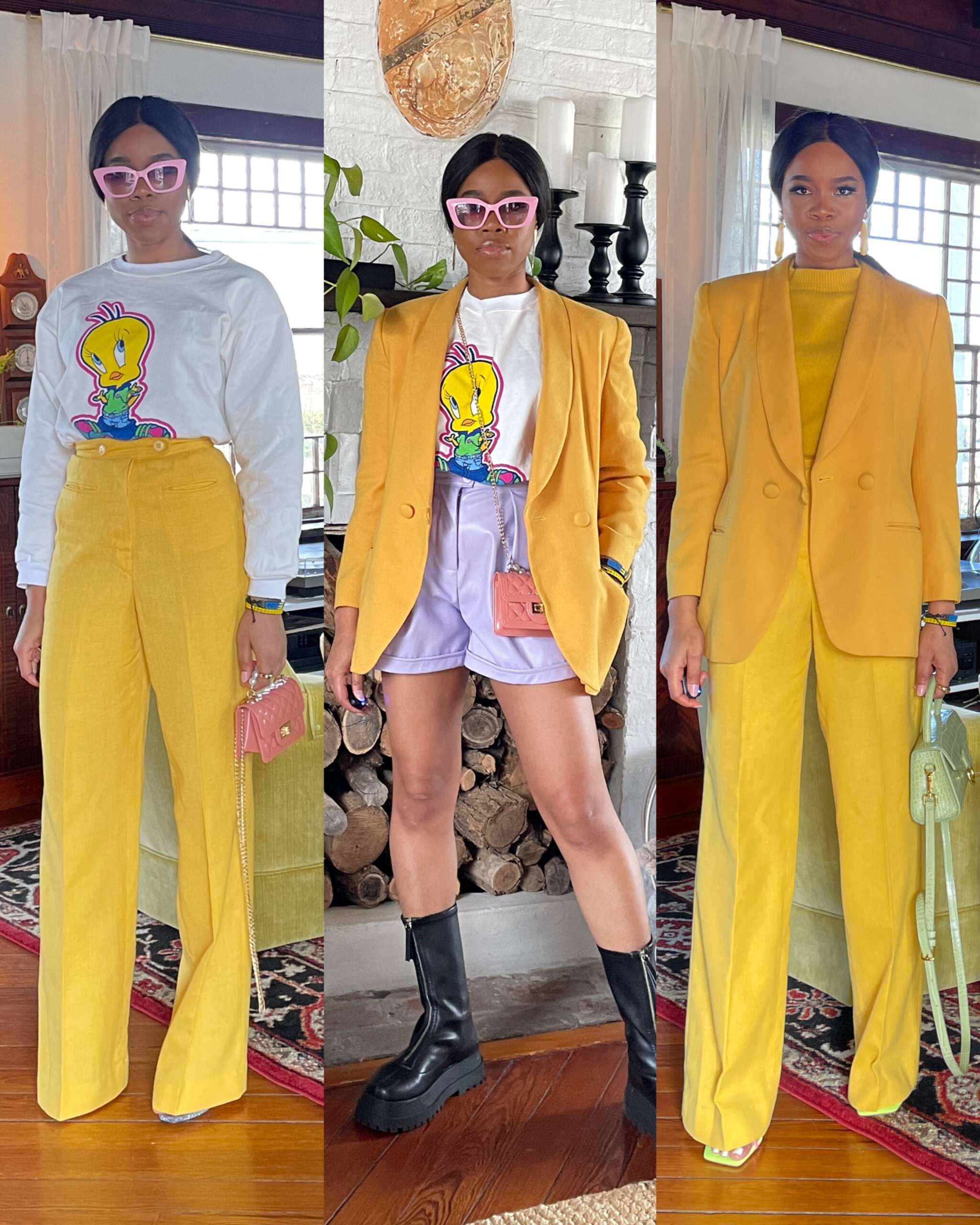 3 Ways to Style a Yellow 2-Piece Women Suit