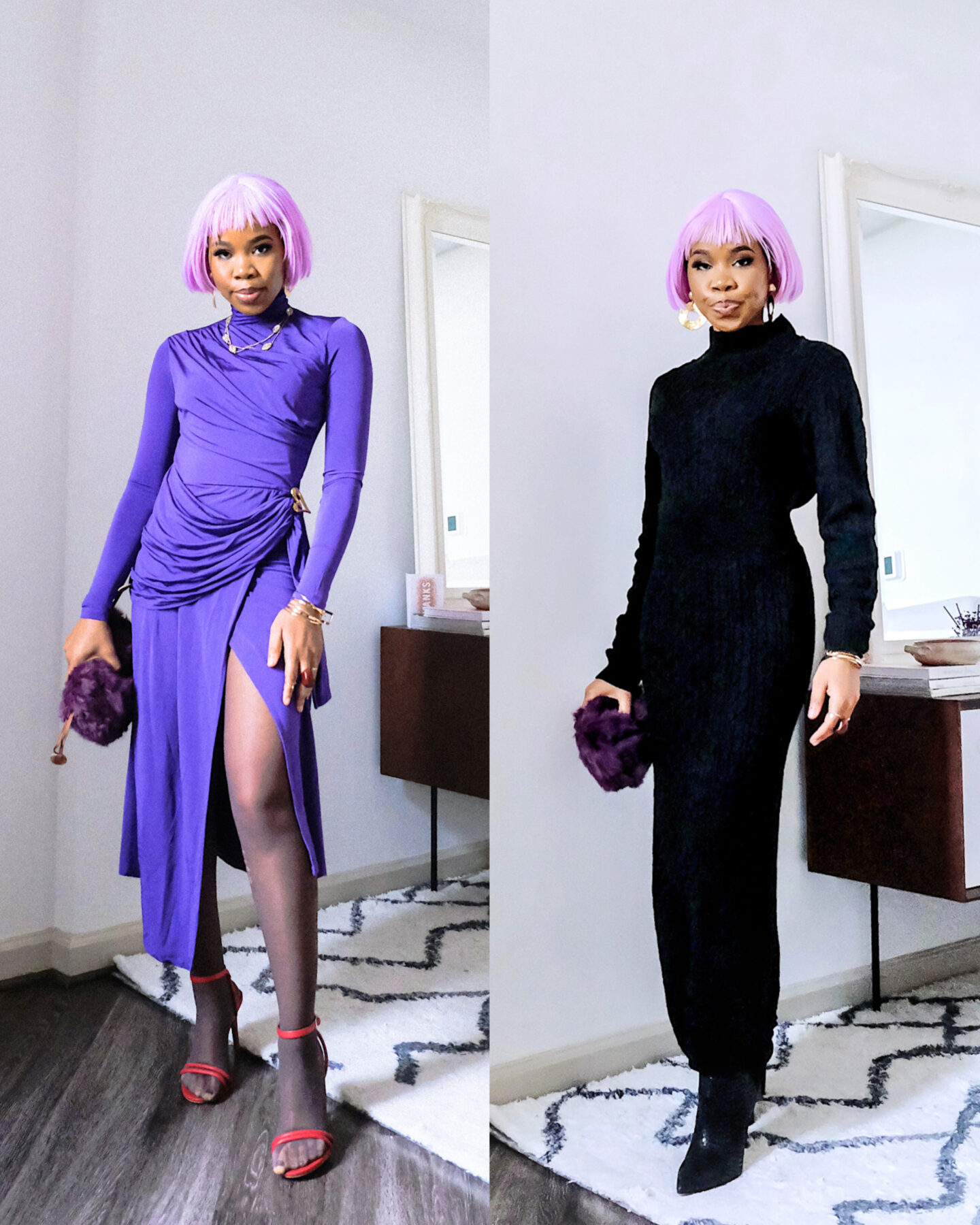 Holiday Diary Day 1: How to Style Turtle Neck Dresses for Events 